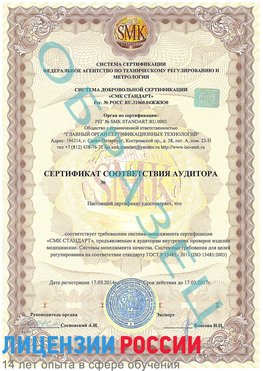 Образец сертификата соответствия аудитора Березовский Сертификат ISO 13485